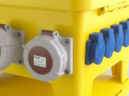 PE Electrical Distribution Box With Industrial Plugs Sockets Stable Structure