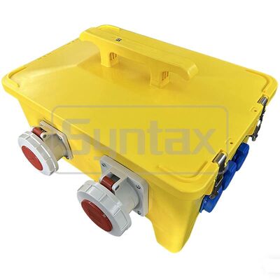 Syntax MP36 Portable Power Distribution Boxes IP67 Waterproof 125A/5P Inlet Three Phase Electric Power Distro 47.8*34*33CM