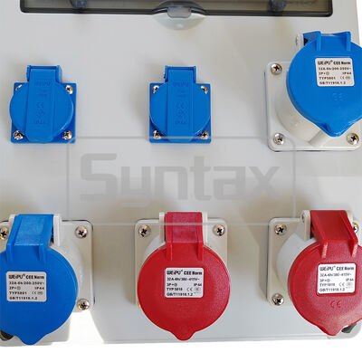 Syntax CX3 Wall Mounted Distribution Box 63AMP Three Phase IP65 Waterproof Made in PC Material