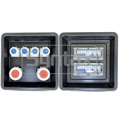 Syntax MD1 Three Phase 100AMP HDPE Portable Distribution Box IP67 Waterproof with Differential Protection