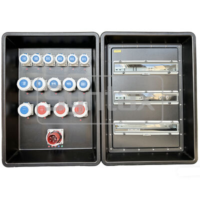 Syntax MD4 IP67 Waterproof HDPE Portable Power Distribution Box Three Phase 63A/5P for FIFA Outdoor Events In Qatar