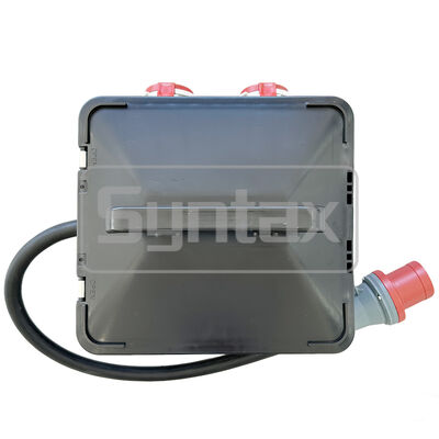 Syntax MP24 IP67 Waterproof Portable Power Distribution Unit 63A/5P with 1.2m Rubber Cable Protected by Schneider RCCB