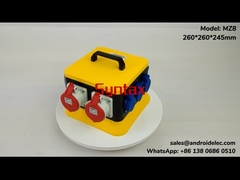 Sintaks MZ8 Kotak Distribusi Daya Sementara IP67 Plastik 32A 260 * 260 * 245mm