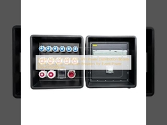 Papan Distribusi Daya Syntax MD3 5P 32A 400V 3PH HDPE IP67 Dengan Pemutus Sirkuit Schneider untuk Daya Acara 630x430x680mm