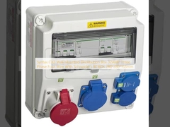 Sintaks CX2 Kotak Distribusi Dinding 32AMP Tiga Fase Empat Kawat Dengan Schneider's RCBOs 280 * 280 * 155mm