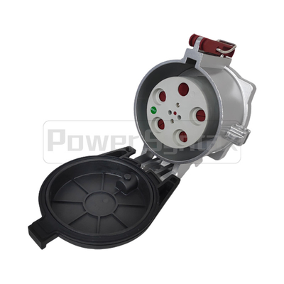 Soket Industri Arus Tinggi PowerSyntax 5P 250A IP67 380V Tugas Berat No. 75131