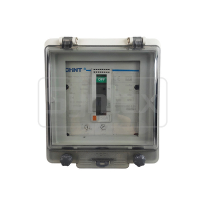 MCCB 250A IP67 Sintaks Jendela Berengsel Tahan Air AW200A Clear Grey Cover 150 * 165 * 45mm