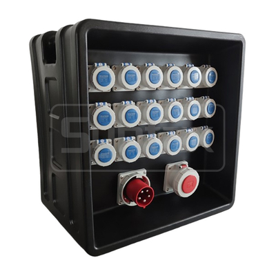 Syntax MD3 200A Unit Distribusi Daya HDPE IP67 Kotak Soket Industri 630x430x680mm