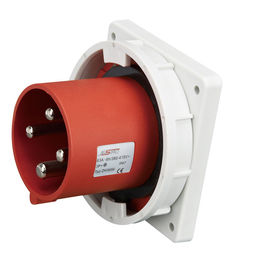 Soket Steker Lurus Lurus 400 Volts Tegangan Terendah DIN VDE 0623 Persetujuan