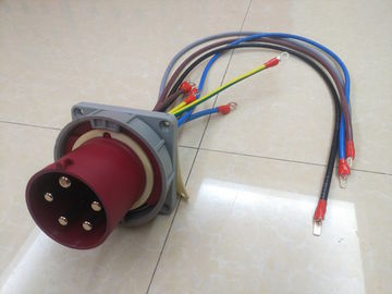 415V IP67 Panel Soket Steker Industri Termoplastik Kedap Air Dipasang