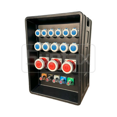 Syntax MD4 Tiga Fase 250AMP IP67 Waterproof HDPE Power Distribution Box Dengan Schneider Breaker Dan PowerSyntax Colokan Industri dan Soket 630x430x900mm