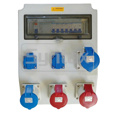 Syntax CX3 Wall Mounted Distribution Box 63AMP Tiga Fase IP65 Waterproof Dibuat dari bahan PC